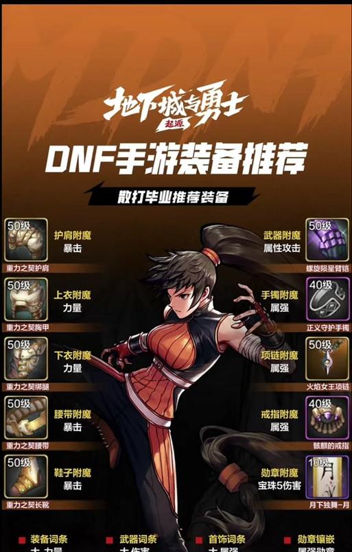 地下城手游散打加什么属性？属性选择有哪些？