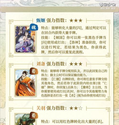 五个武将的卡牌三国杀名称是什么？如何识别这些卡牌？